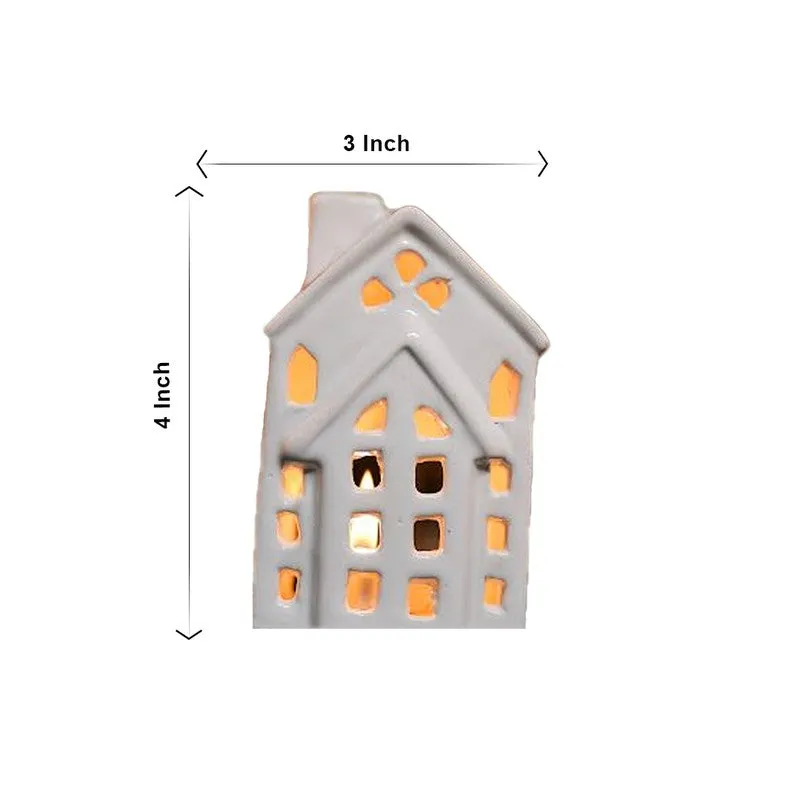 Christmas House Tealight Holder - Two Piece Set media 7