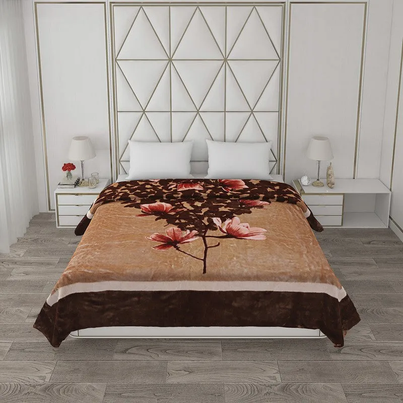 Monte Carlo Autumn Embrace Blanket(Brown) - 600 GSM media 4