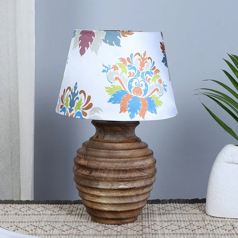 Nordlys Palmer Printed Mango Wood Table Lamp - Multicolor media 2