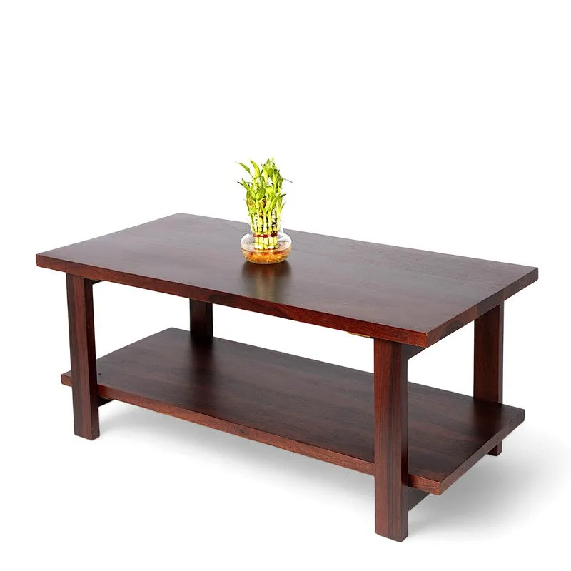 Xynex Sheesham Wooden Center Table - Brown media 5