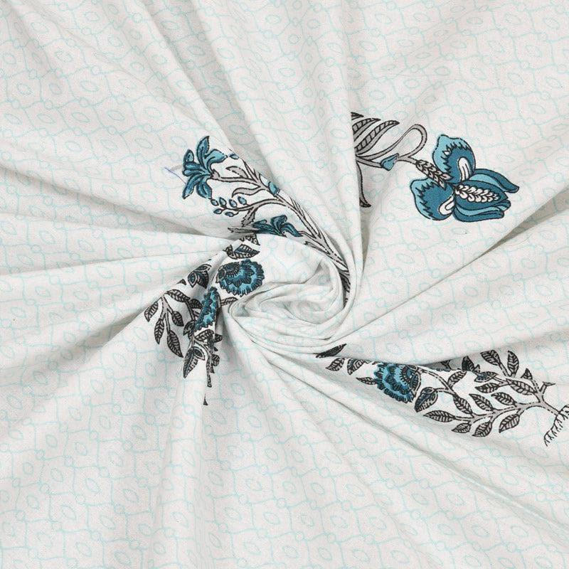 Chandrika Printed Cotton Bedsheet (Grey) - 140 TC media 5