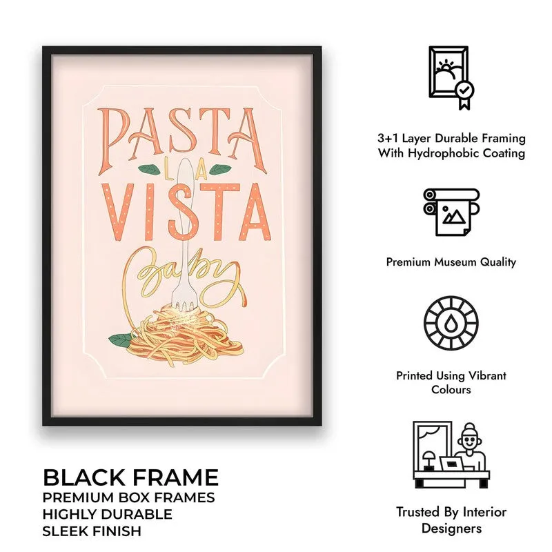 Pasta Vista Archival Canvas Wall Art - Black media 10