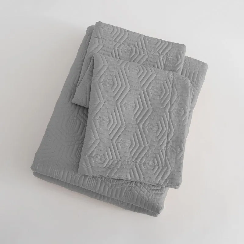 Ash Grey Bed Cover media 5