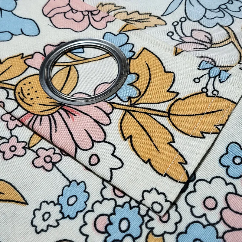 Clémence Floral Cotton Curtain media 3