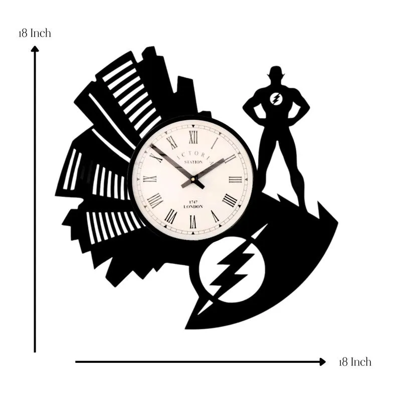 Spacedial Steel Analog Wall Clock - Black media 7