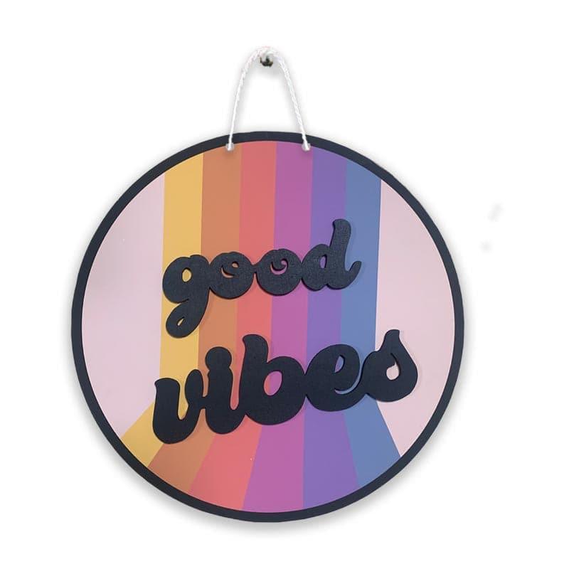 Good Vibes MDF Wall Accent - Rainbow media 3