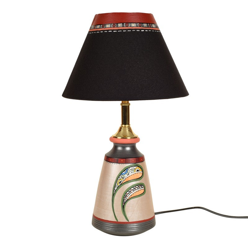 Suri Terracotta Fabric Table Lamp - Multicolor media 3