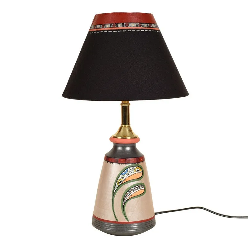 Suri Terracotta Fabric Table Lamp - Multicolor media 3