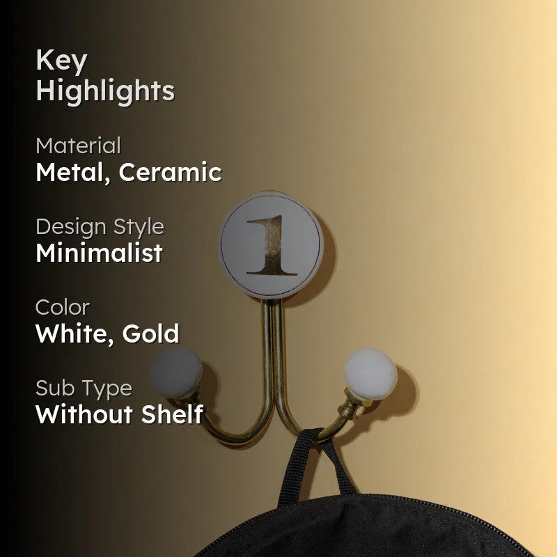 Numerical 1 Filigree Wall Hook media 2