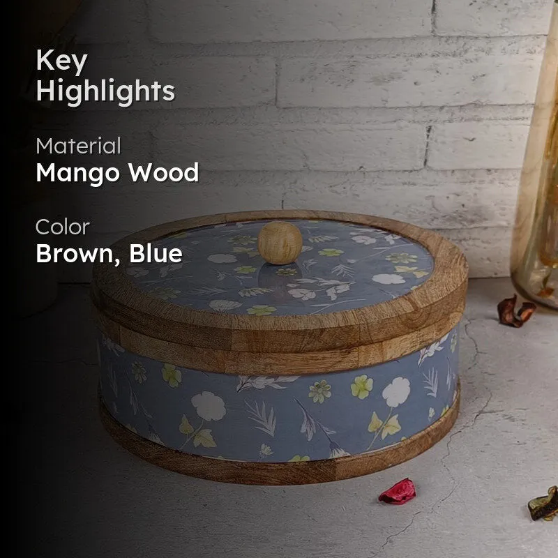 Rasva III Wood Roti Box - Blue media 2