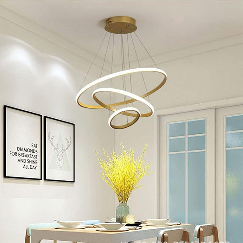 Sky Drop LED Modern Aluminium Ceiling Lamp - Gold media 6