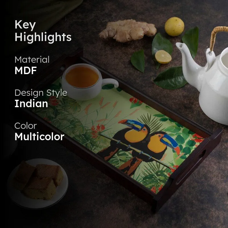 Tropi Toucan Wooden Serving Tray media 2