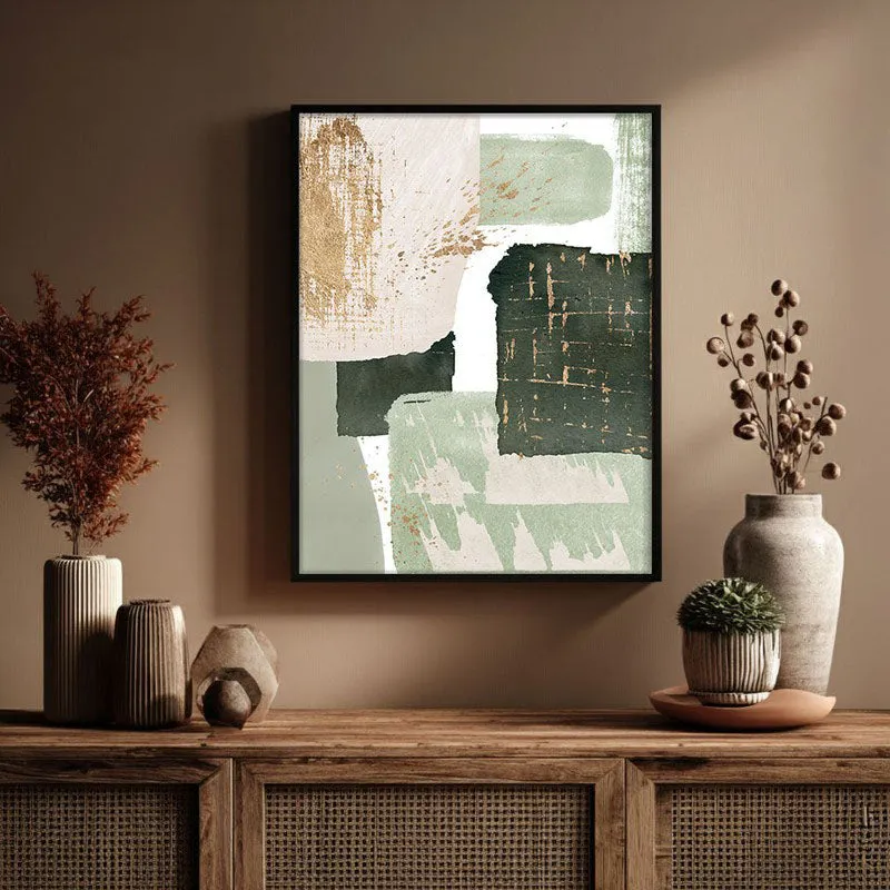 Stone & Sage Framed Canvas Wall Painting media 3