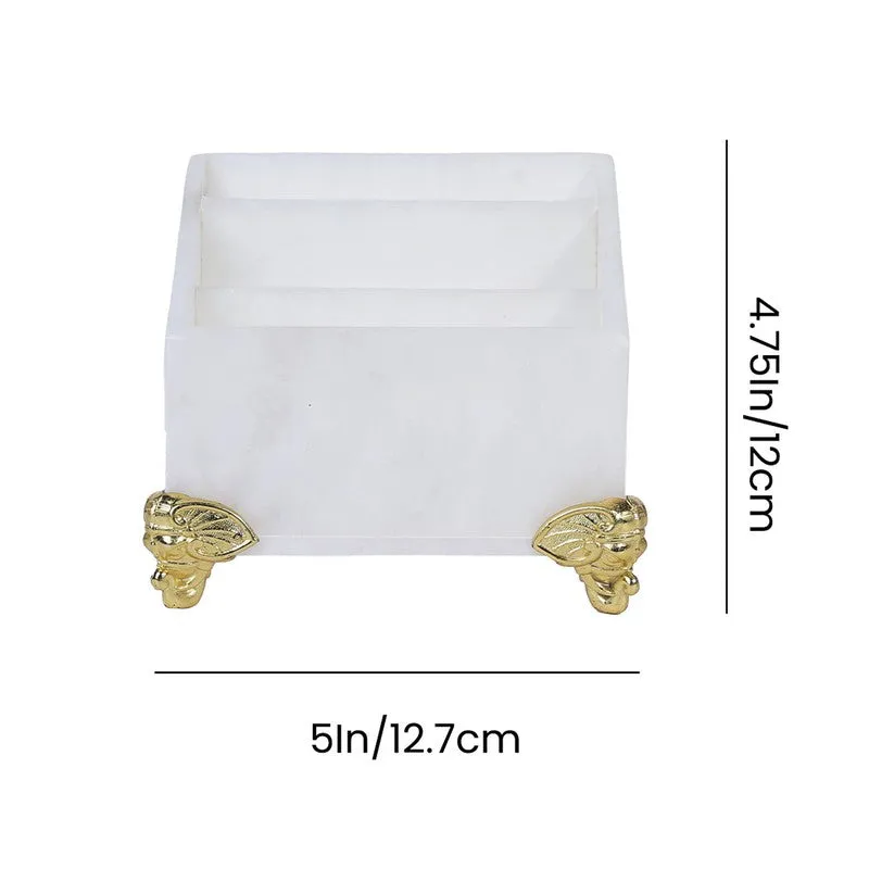 WorkZen Marble Desk Organizer - White media 6