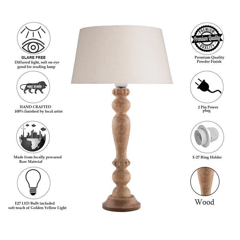 Serenity Shine Fabric Table Lamp - White media 6