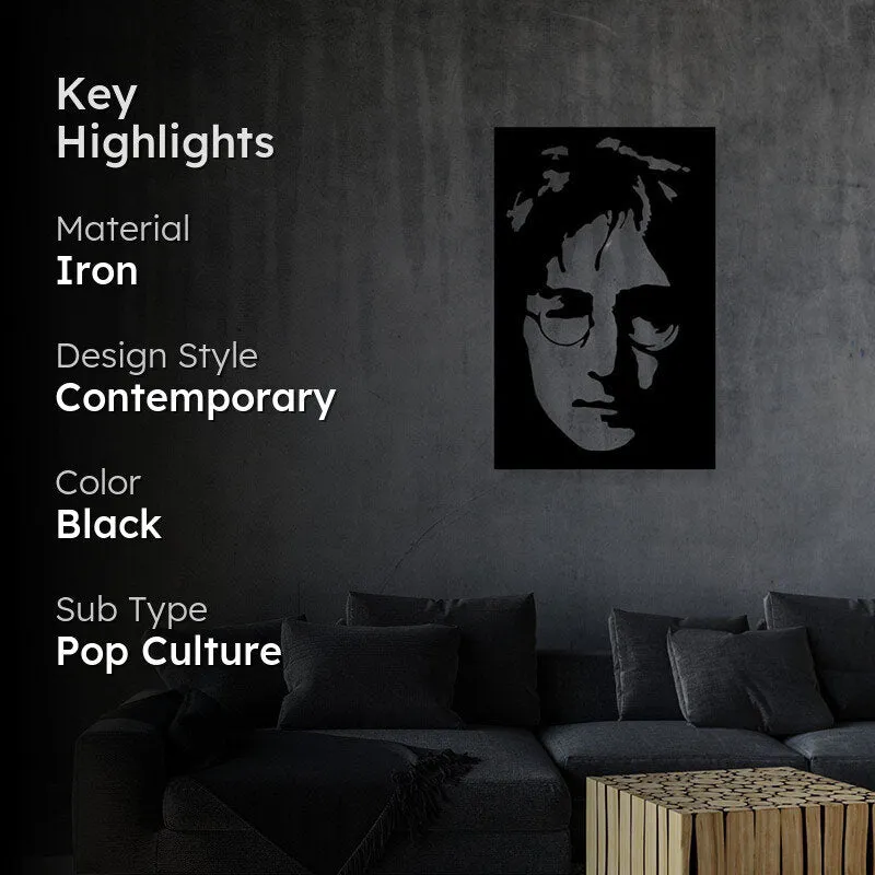 John Lenon Black Iron Wall Accent media 2