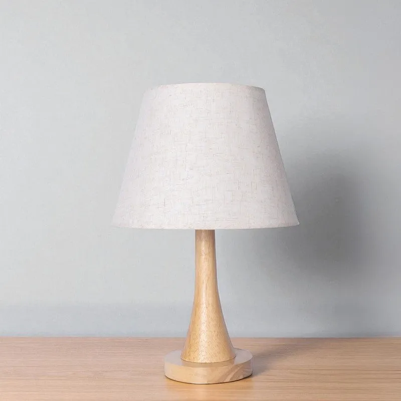 AarviDecor Islington Designer Cotton Table Lamp - White media 5