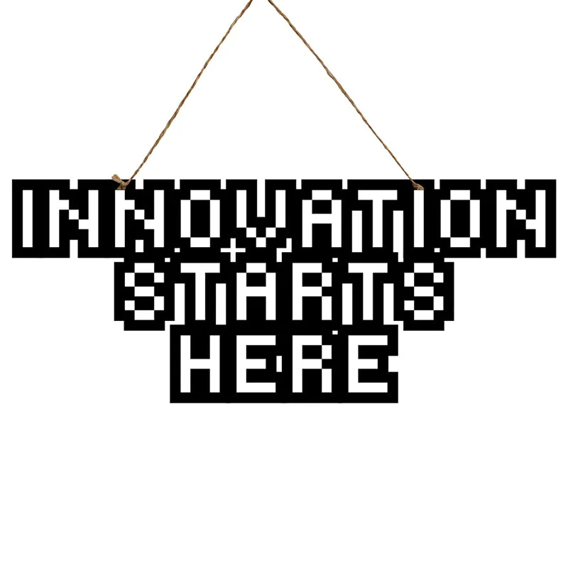 Innovation Starts Here Mild Steel Wall Accent media 3