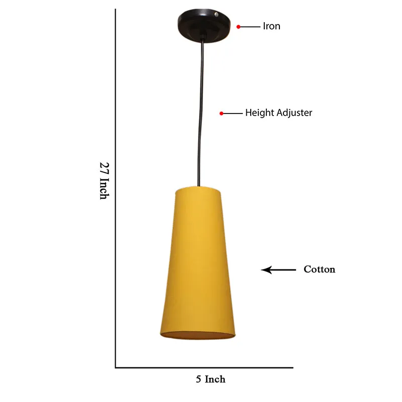 Ambient Aura Fabric Ceiling Lamp - Yellow media 8