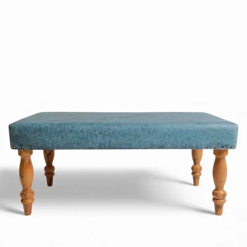 Dexon Sheesham Wooden Bench - Blue media 3