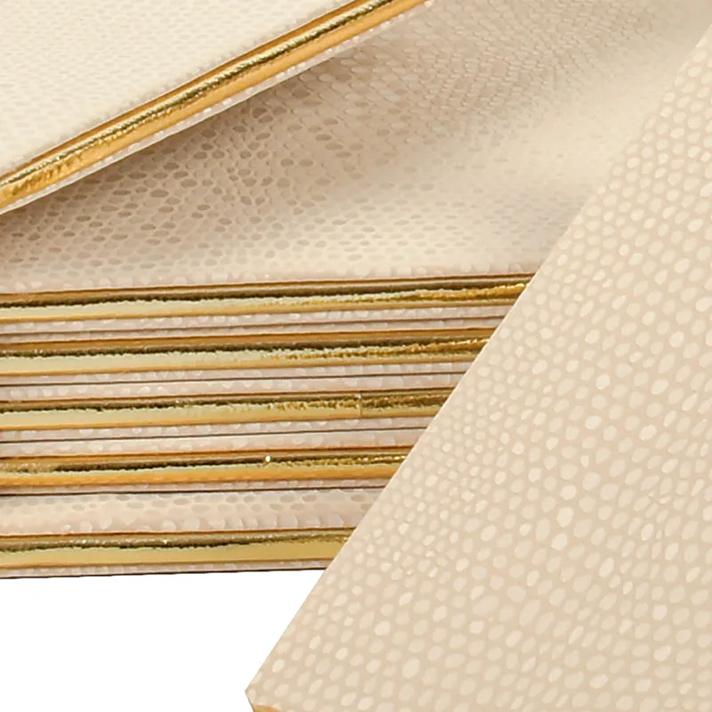 Tisquo Faux Leather Coaster (Ivory) - Seven Piece Set media 8