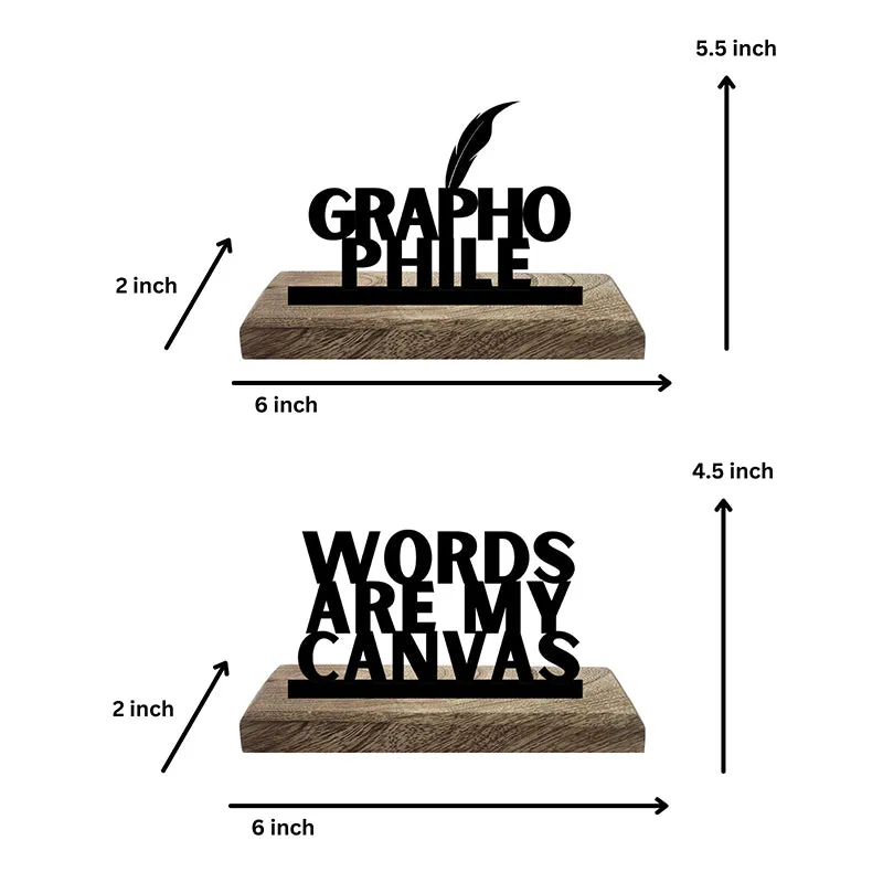Graphophile Showpiece - Set Of Two media 5