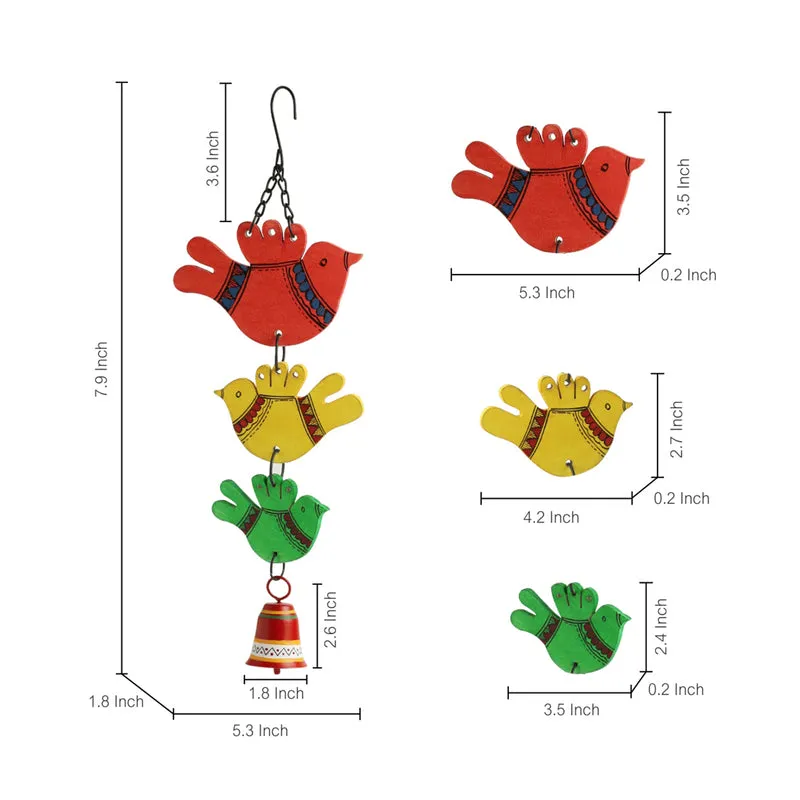 Chidiya Chill Handpainted Wind Chime media 6