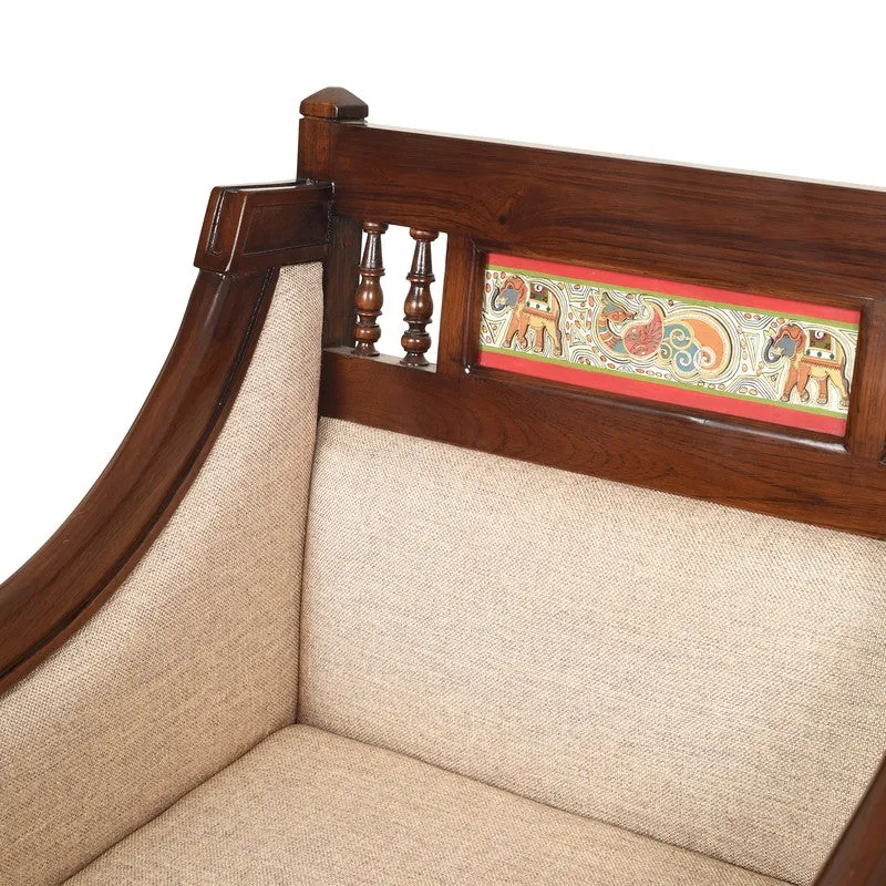Maharani Teak Wood Accent Chair media 5