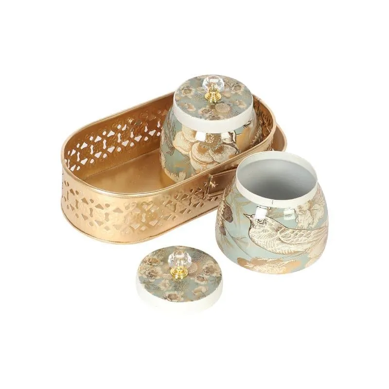 Reva Ethnic Basket With Jar - Set Of Three media 3