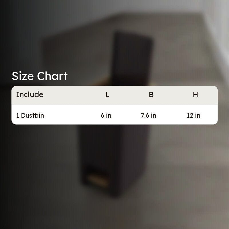 Empto Dustbin with Pedal - Brown media 6