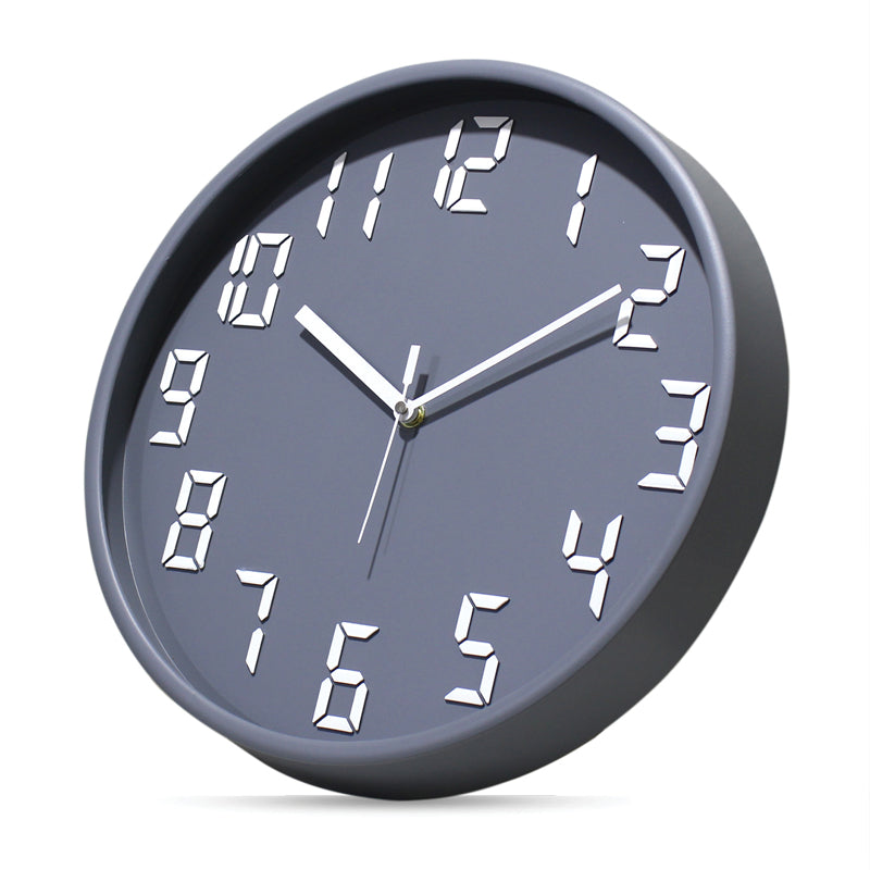 Centura Analog Wall Clock - White & Grey media 6