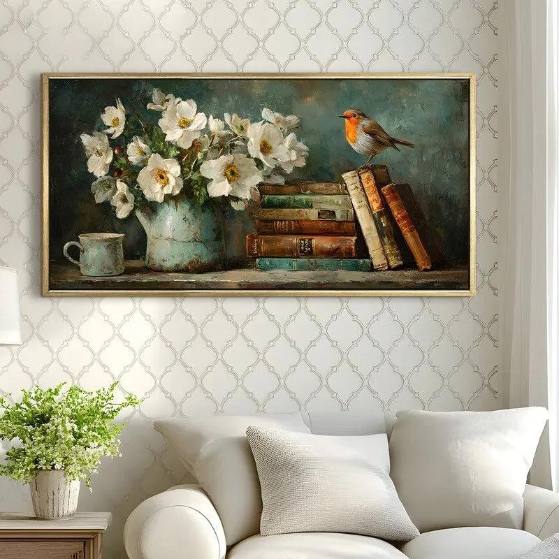 Visual Poetry Canvas Wall Painting With Frame media 4