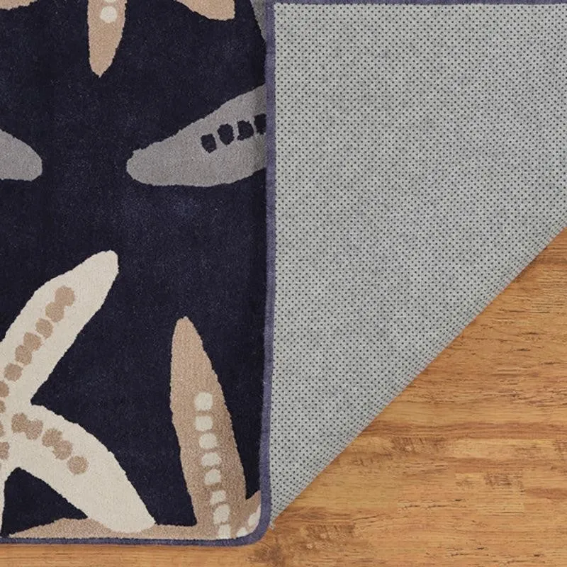 Zippy Hand Tufted Zone Kids Wool & Nylon Carpet - Navy Blue media 6