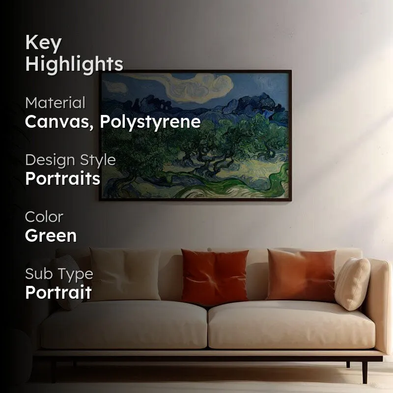 Olive Trees By Vincent Van Gogh - Black Frame media 2