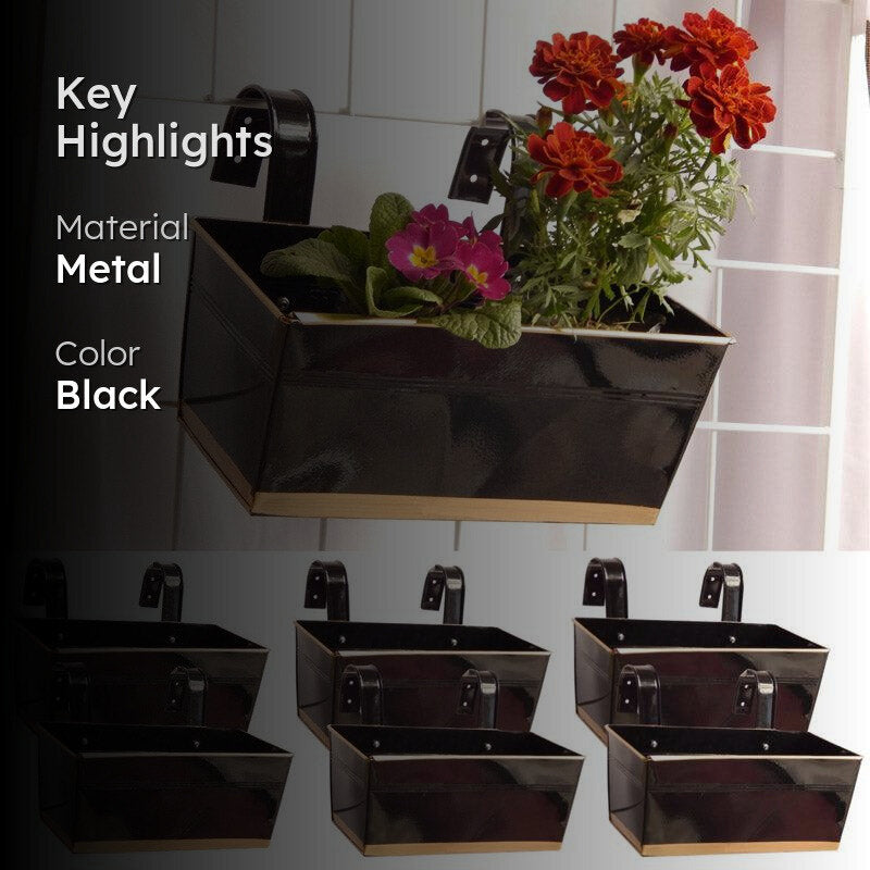 Adro Planter (Black) - Set Of Six media 2