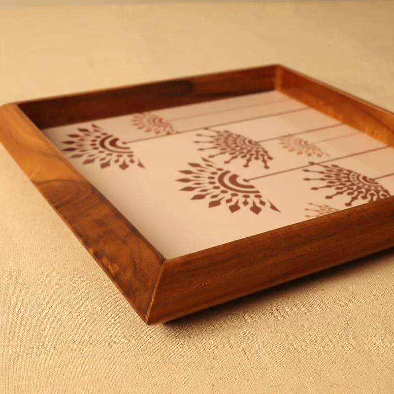 Vadana Floral Serving Tray media 5
