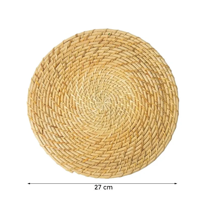 Vrita Twist Rattan Table Mat - Set Of Two media 6