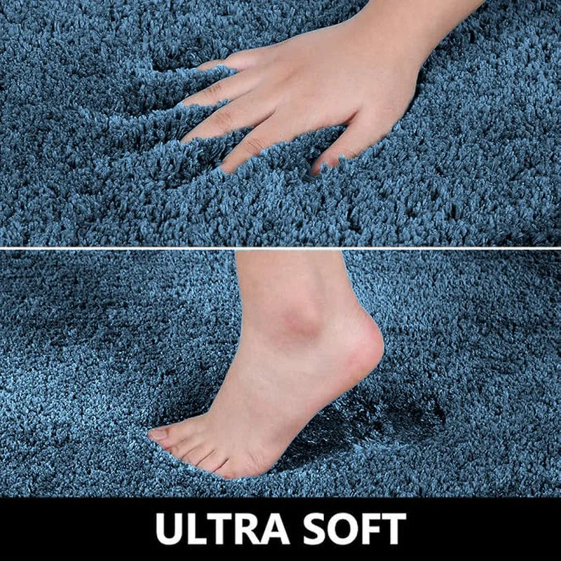 BathEase Anti Skid Bath Mats - Blue media 7