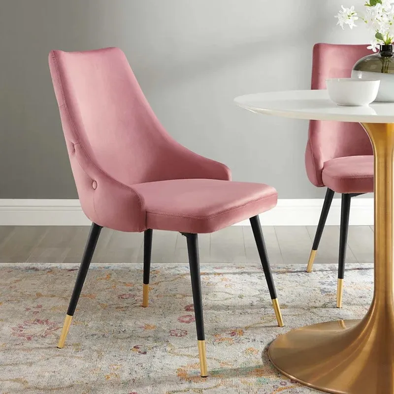 Lunara Neem Wood Accent Chair - Pink media 4