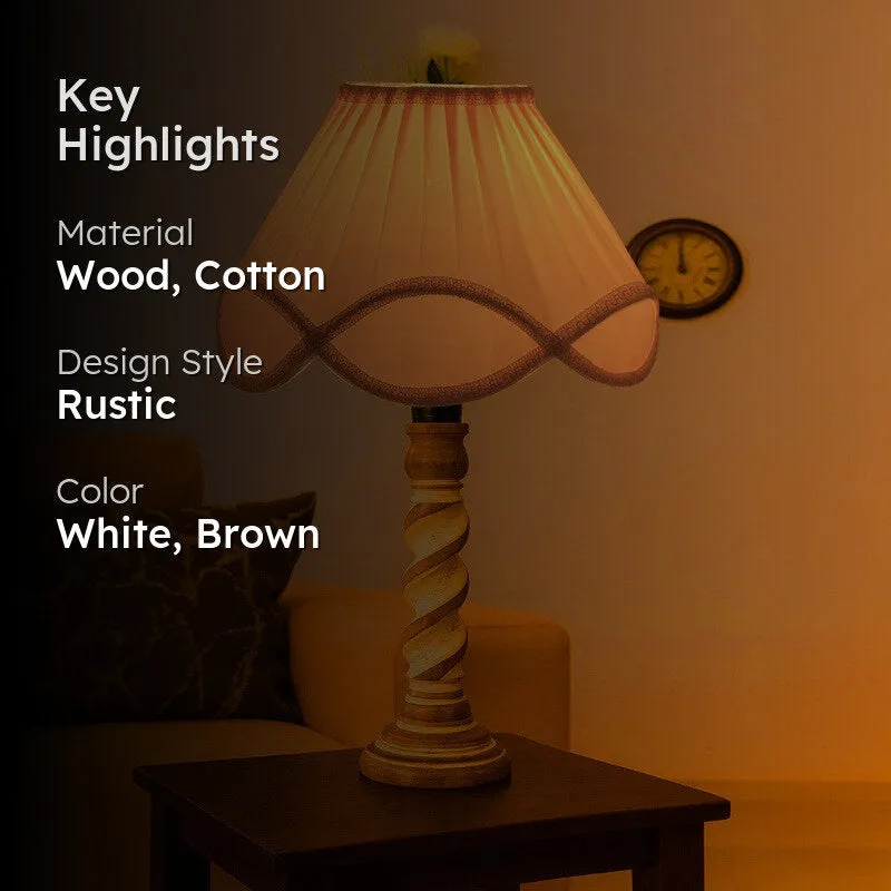 Modera Mylo Wooden Table Lamp - White media 2