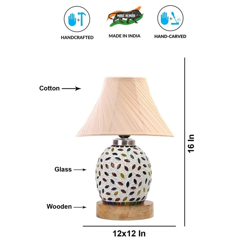Velora Arc Wooden Table Lamp - Multicolor media 9