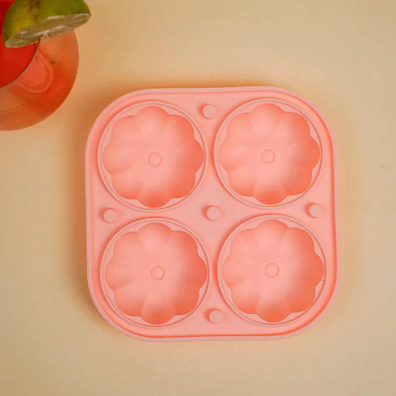 Chill Silicone 4-Cube Ice Mould - Peach media 6