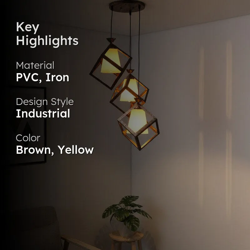 Flora Glow PVC Ceiling Lamp - Yellow media 2