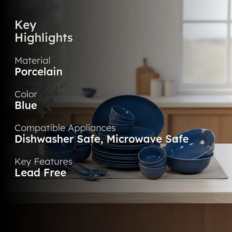 Sea Of Blue Dinner Set - 33 Piece Set media 2