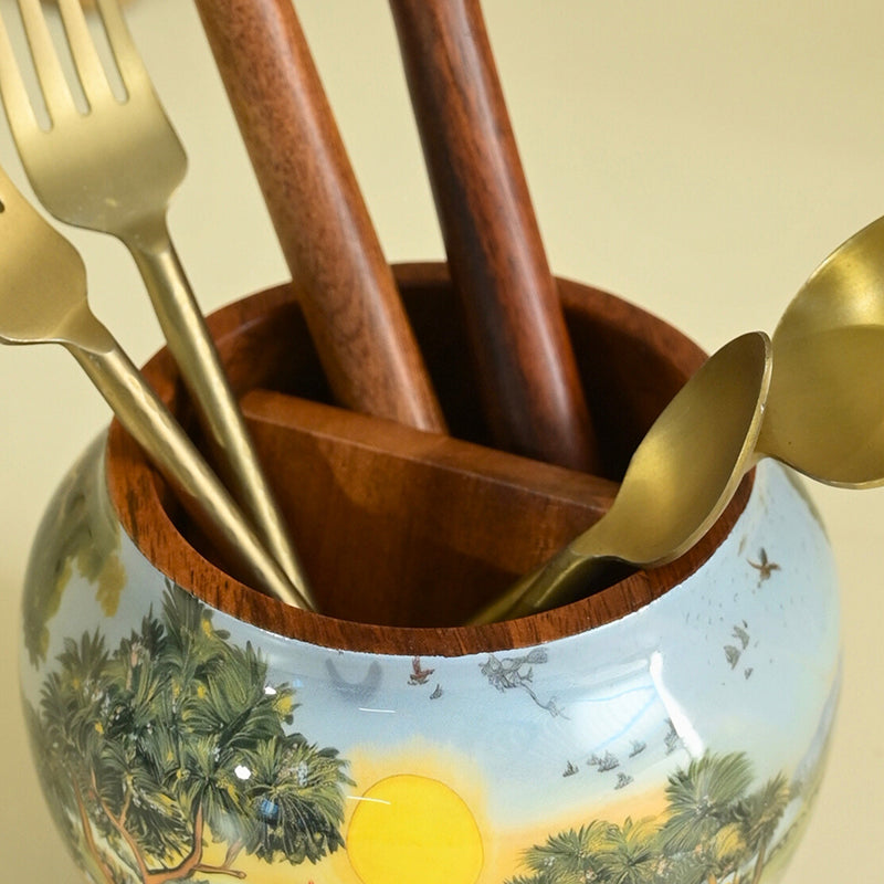 Citydreams Wooden Cutlery Stand media 6