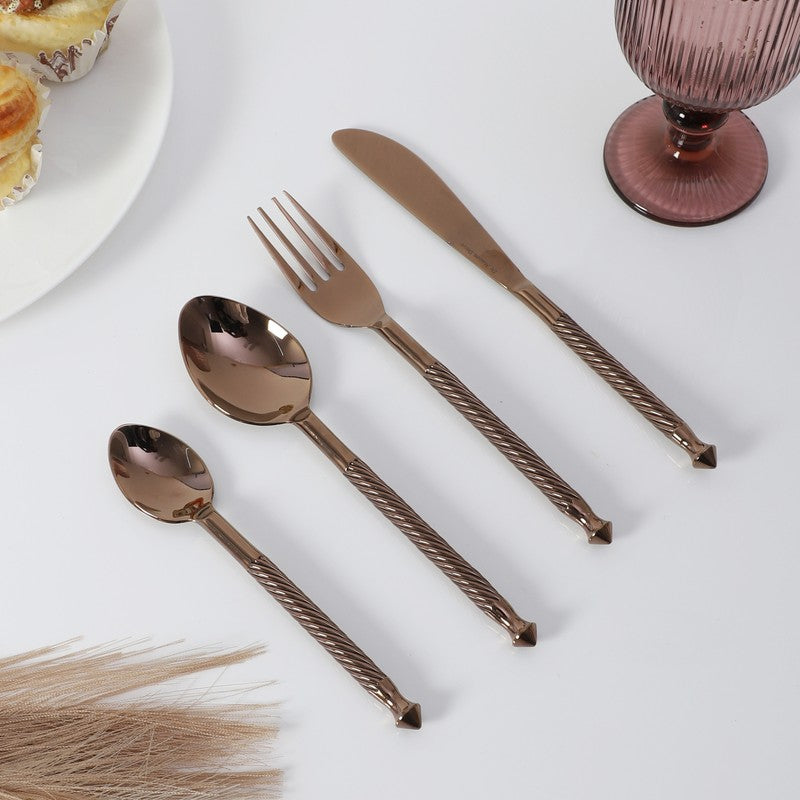 BrioRose Gold Cutlery - Set of four