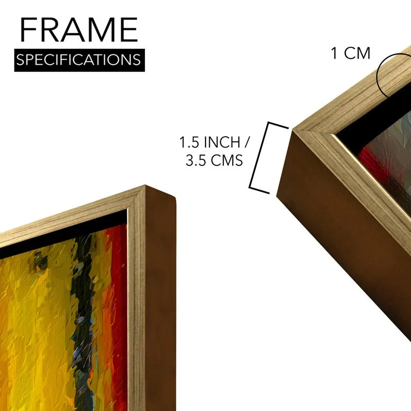 Red Booth Canvas Wall Painting With Frame media 8