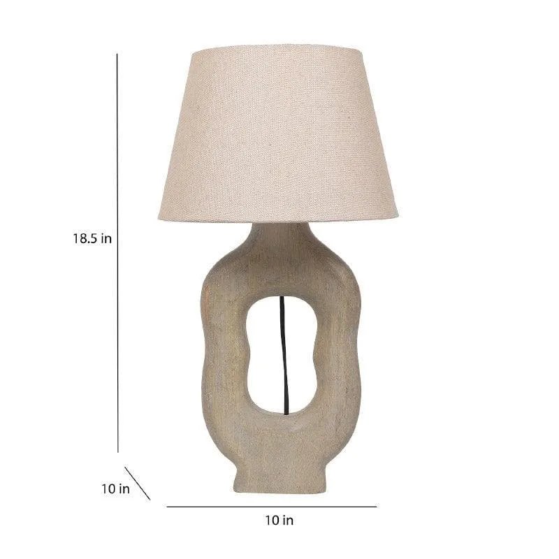 Mishuna Tissle Fabric Table Lamp - Beige media 5