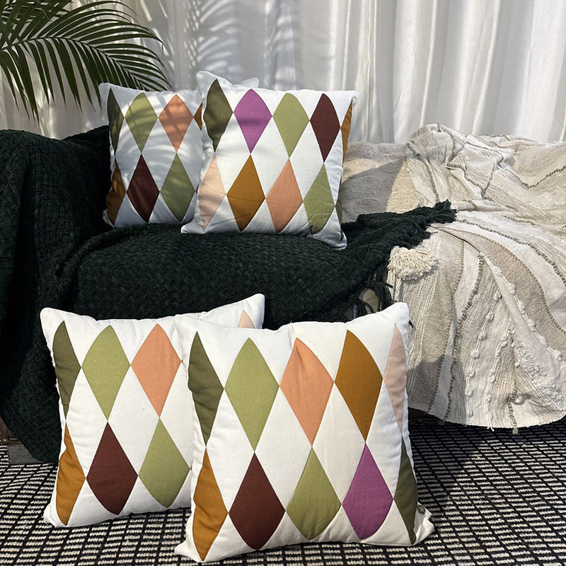 Argyle Cushion Cover - Set Of Four