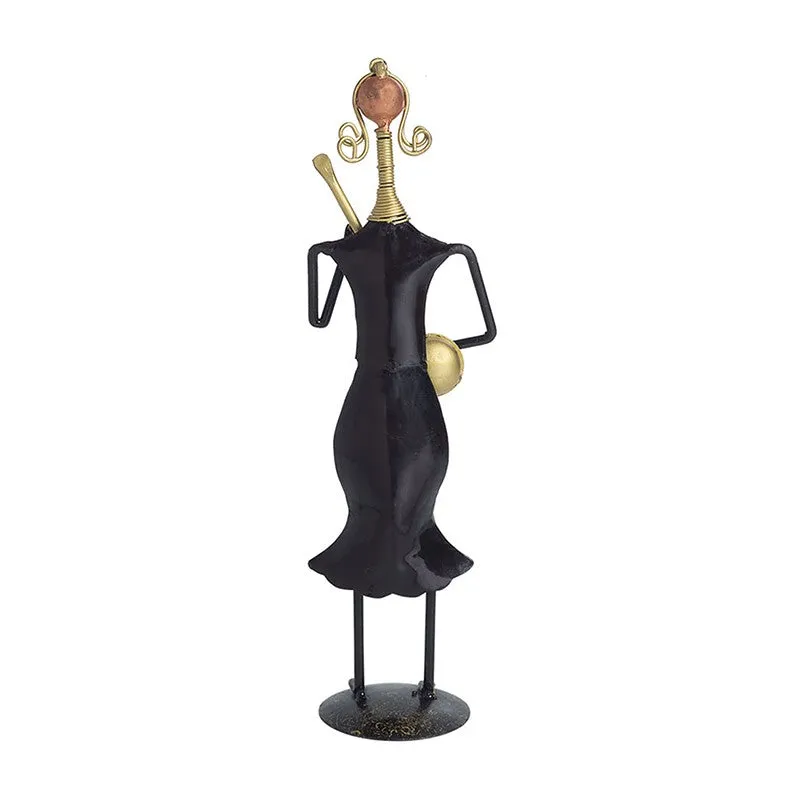 Lady Musician Iron Showpiece - Blue media 4